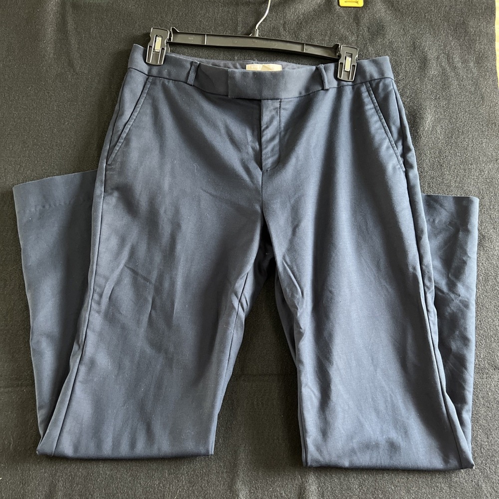 Navy Banana Republic Trouser Martin Fit Pants Size‎ 12 straight leg mid rise
